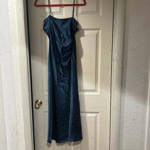 Teal Zara Midi Dress